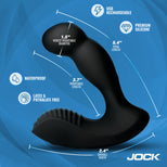 JOCK Enhancers P-Force Milking Silicone Prostate Vibrator w/ Remote
