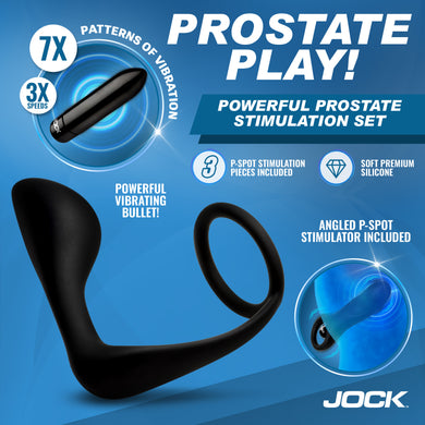 JOCK Enhancers P-Spotter Silicone Prostate Vibrator Set
