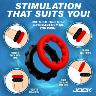 JOCK Weighted Silicone Cock Ring Set