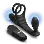 JOCK Enhancers Triple Rush Vibrating C-Ring & Anal Plug w/ Remote