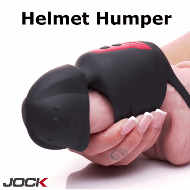 JOCK Advanced Helmet Humper Gyrating & Vibrating Silicone Masturbator