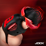 JOCK Advanced Helmet Humper Gyrating & Vibrating Silicone Masturbator