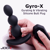JOCK Enhancers Gryo-X Gyrating & Vibrating Silicone Butt Plug