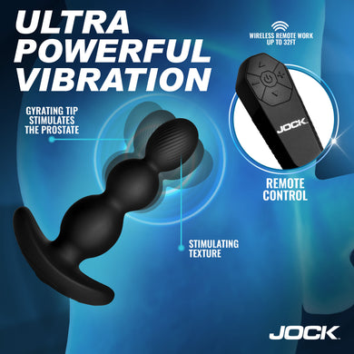 JOCK Enhancers Gryo-X Gyrating & Vibrating Silicone Butt Plug