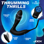 Shockwave E-Stim Anal Plug with C-Ring
