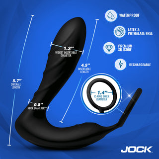 Shockwave E-Stim Anal Plug with C-Ring