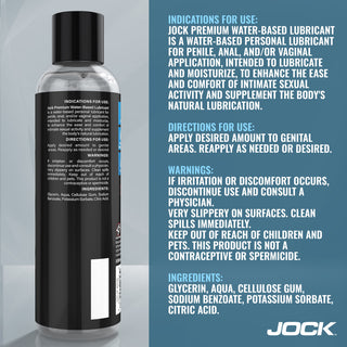 8oz JOCK Premium Water-Based Lubricant