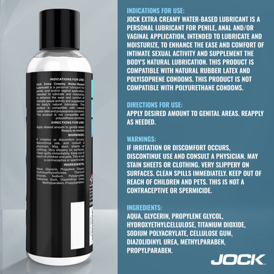 8oz JOCK Extra Creamy Water-Based Lubricant