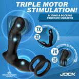 JOCK Enhancers P-Drive Sliding & Rocking Prostate Vibrator w/ C-Ring