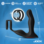JOCK Enhancers P-Drive Sliding & Rocking Prostate Vibrator w/ C-Ring