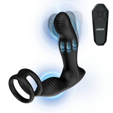 JOCK Enhancers P-Drive Sliding & Rocking Prostate Vibrator w/ C-Ring