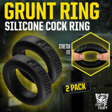 2pk Grunt Ring Silicone Cock Ring