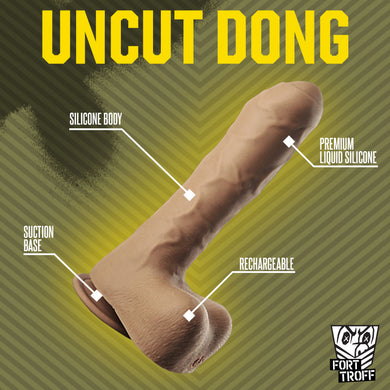 Uncut Thruster Hands-Free Thrusting Dildo detail 4