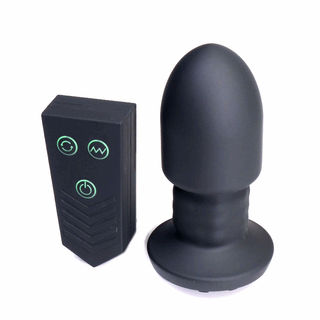 Robo Rimmer Slim Rotating Vibrating Butt Plug with Remote