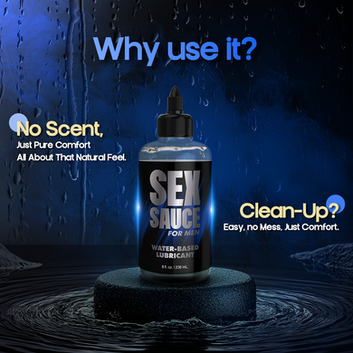 8oz Sex Sauce for Men Water-Based Lubricant