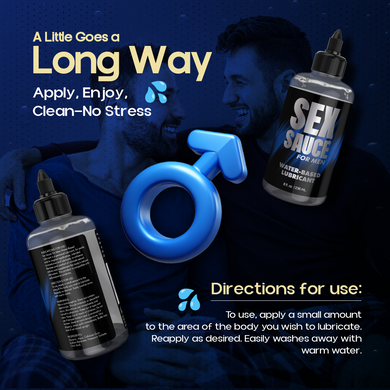 8oz Sex Sauce for Men Water-Based Lubricant
