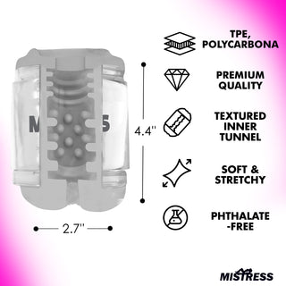 Clear Double Shot Ass and Mouth Stroker