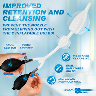 The Double Balloon Enema Nozzle