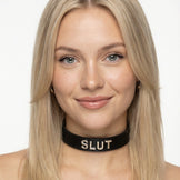 Leather Slut ID Collar