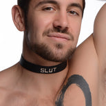 Leather Slut ID Collar