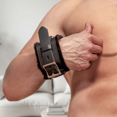 Strict Leather Premium Fur Lined Locking Restraints