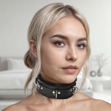 Strict Leather Premium Fur Lined Locking Collars