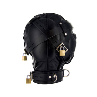 Premium Total Sensory Deprivation Leather Hood