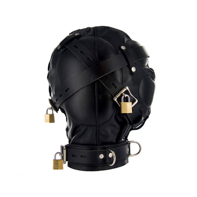 Premium Total Sensory Deprivation Leather Hood