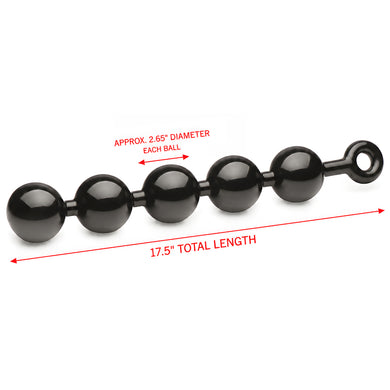 The Black Baller Anal Beads