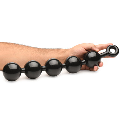 The Black Baller Anal Beads