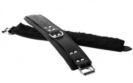Strict Leather Fur Lined Wrist or Ankle Cuffs