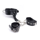 Leather Collar to Wrist Restraints