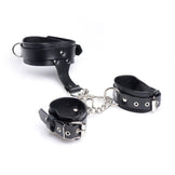 Leather Collar to Wrist Restraints