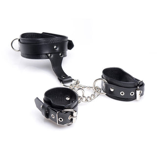 Leather Collar to Wrist Restraints