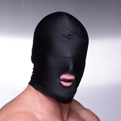 Disguise Open Mouth Hood with Padded Blindfold