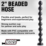Hosed 2 inch Beaded Anal Snake