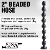 Hosed 2 inch Beaded Anal Snake