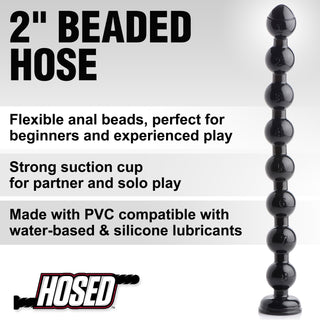 Hosed 2 inch Beaded Anal Snake
