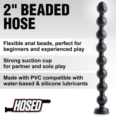 Hosed 2 inch Beaded Anal Snake