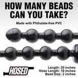 Hosed 2 inch Beaded Anal Snake