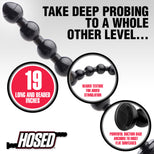 Hosed 2 inch Beaded Anal Snake