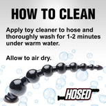 Hosed 19 Inch Graduated Beaded Anal Snake