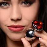 Red Heart Gem Anal Plug