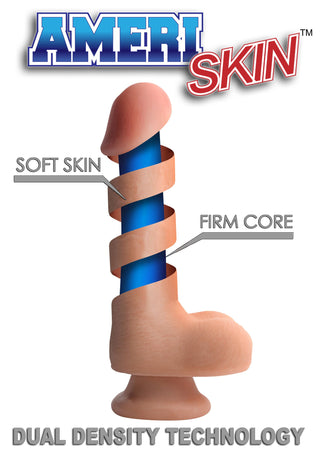 10.5 Inch Ultra Real Dual Layer Suction Cup Dildo