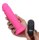 Power Player 28X Vibrating Silicone Dildo with Remote