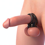 Dual ring erection enhancer designed to support shaft and base for a firmer and longer lasting erection