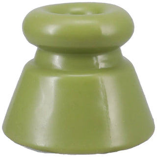 Apex Ball Chute olive silicone parachute cone close-up, flared and flexible