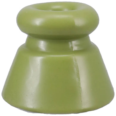 Apex Ball Chute olive silicone parachute cone close-up, flared and flexible