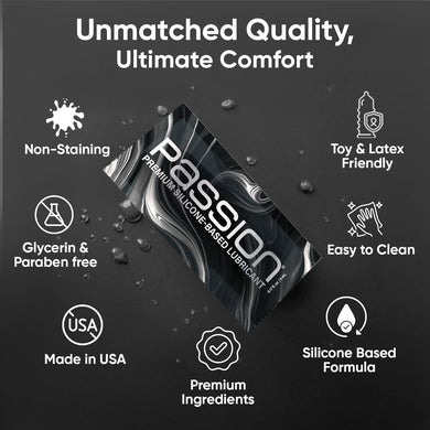 100pk Passion Silicone Lubricant 5ml Satchel
