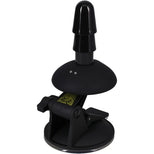 Vac-U-Lock Ass Wrecker Pro suction mount three-quarter view with charging pins on the dome